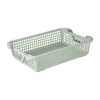 Plastic vegetable basket frame, rectangular vegetable washing basket, kitchen storage, household frame, hand-held draining basket Specification image
